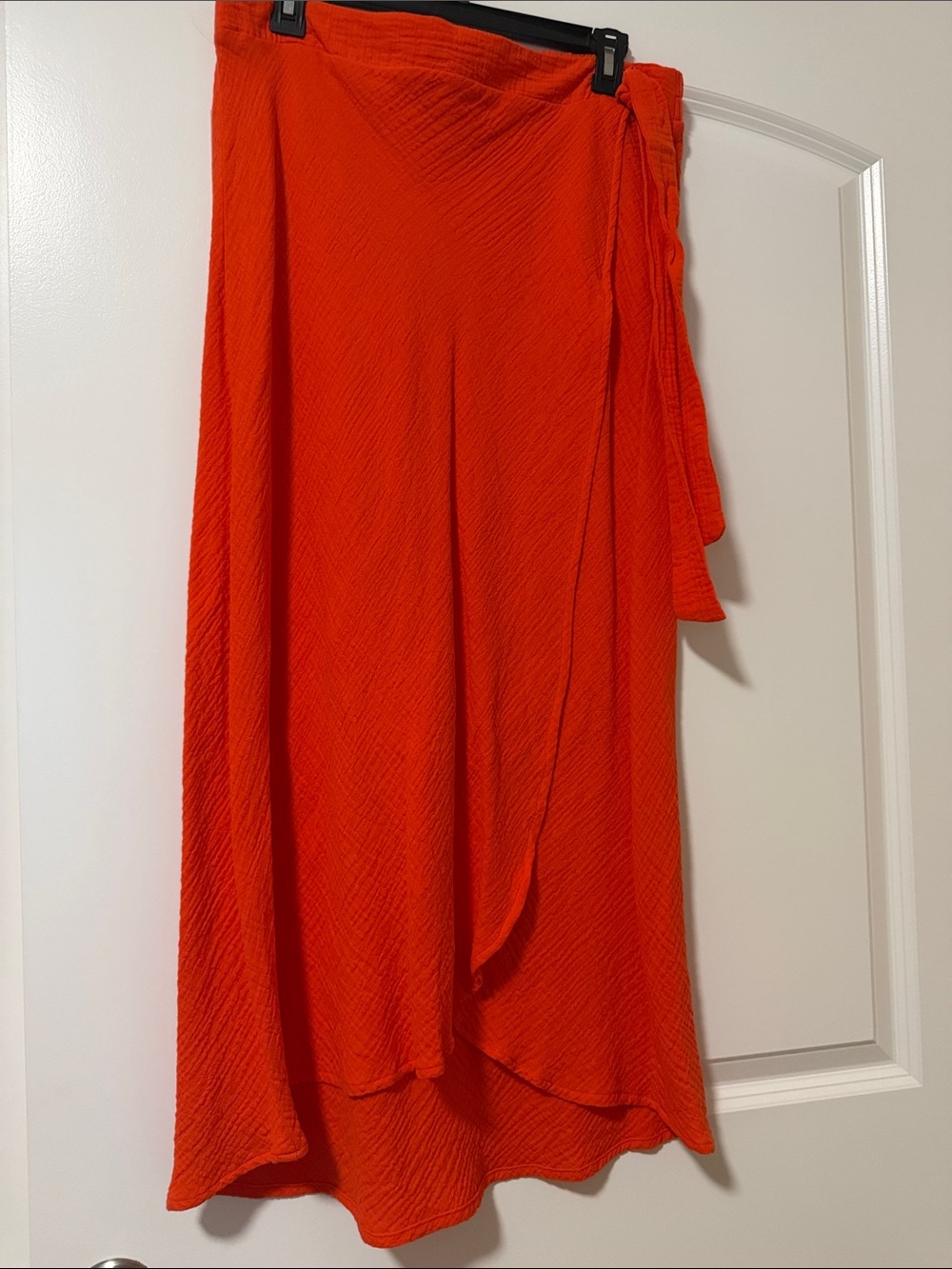 MUD PIE Bright Orange Women's Wrap Skirt